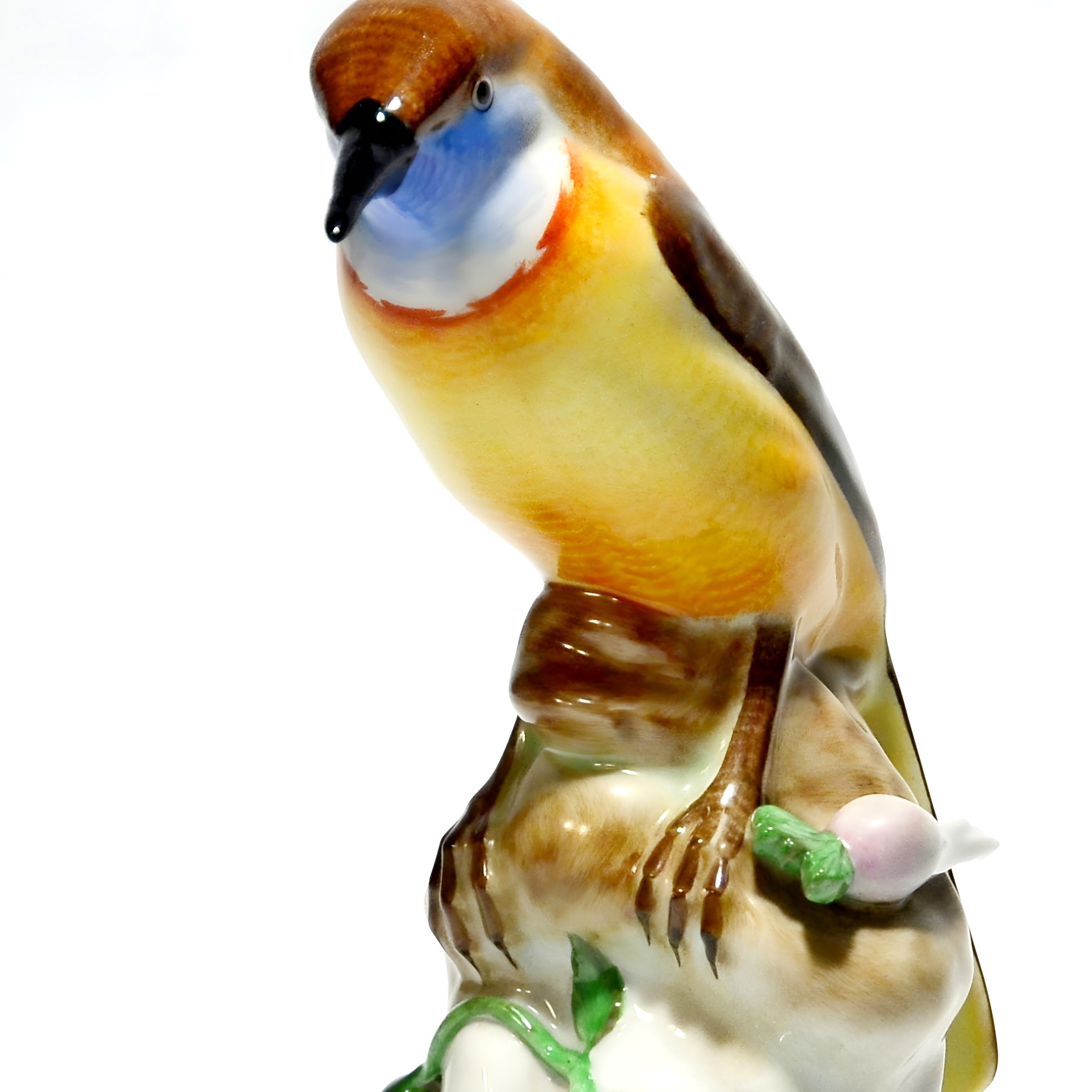 Herend Porzellan Vogelfigur, Handbemalte Nachtigall Skulptur, Vintage Sammler Deko, Ungarische Feine Porzellankunst, Elegante Geschenkidee